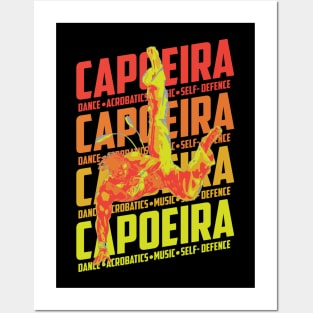 Brazilian Capoeira Dance Self-Defence Sports Posters and Art